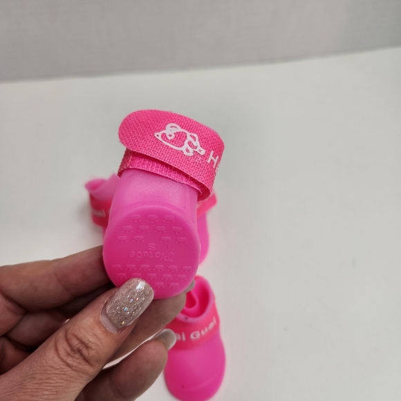 4pcs Dog Shoes, Waterproof Dog Booties, Pet Paw Protector Pet Shoes Small - Picture 4 of 10